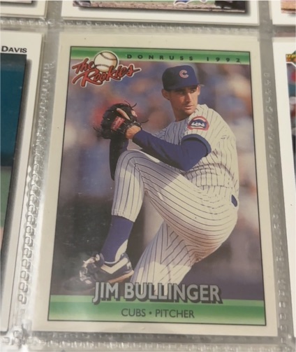 1992 Donruss The Rookies #20 Jim Bullinger — front