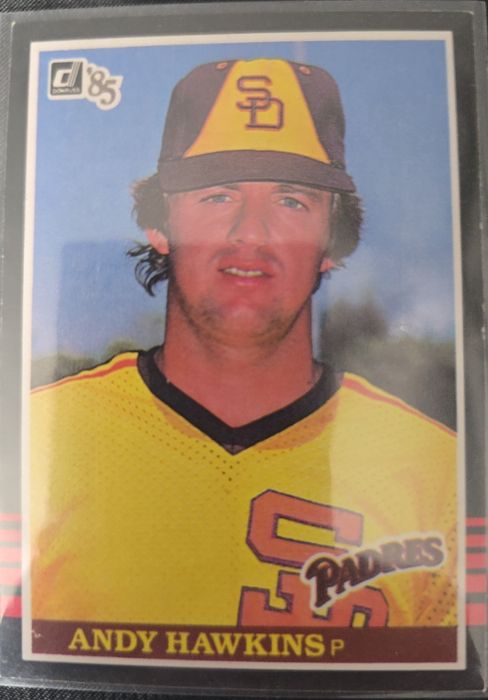 1985 Donruss #528 Andy Hawkins — front