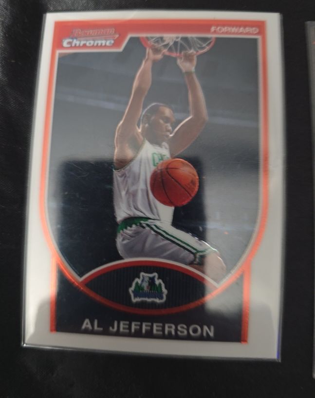 2007-08 Bowman Chrome #25 Al Jefferson — front
