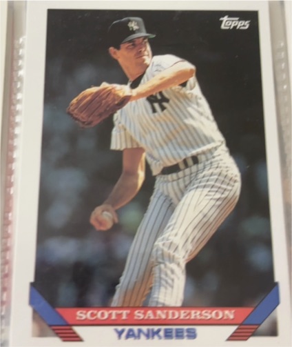 1993 Topps #525 Scott Sanderson — front