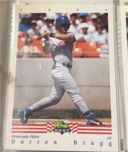 1992 Classic Best #1 Darren Bragg — front