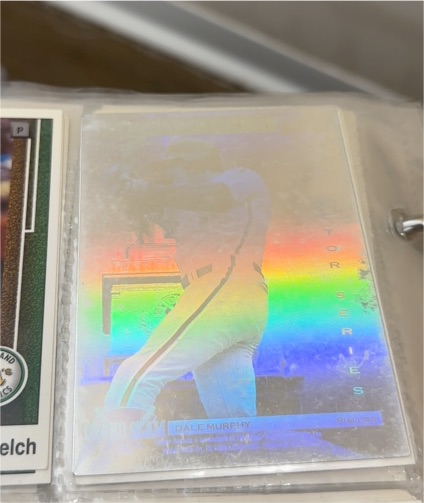 1992 Upper Deck Denny's Grand Slam Holograms #18 Dale Murphy — front