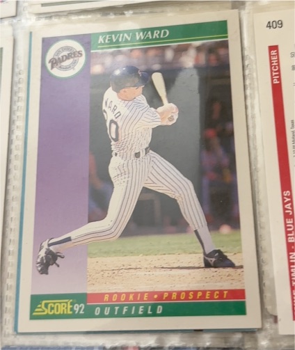 1992 Score #862 Kevin Ward — front