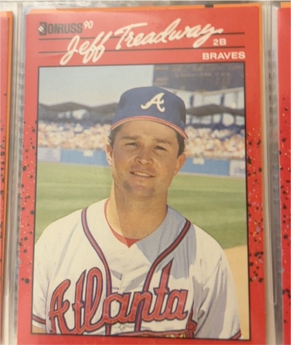 1990 Donruss #50 Jeff Treadway — front
