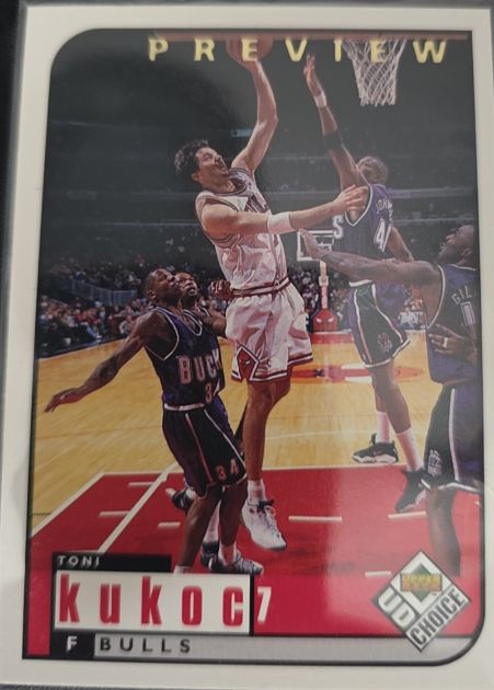1998-99 Upper Deck UD Choice Preview #18 Toni Kukoc — front