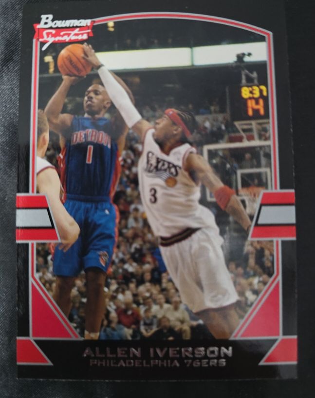 2003-04 Bowman Signature #3 Allen Iverson — front
