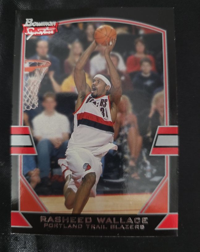 2003-04 Bowman Signature #45 Rasheed Wallace — front