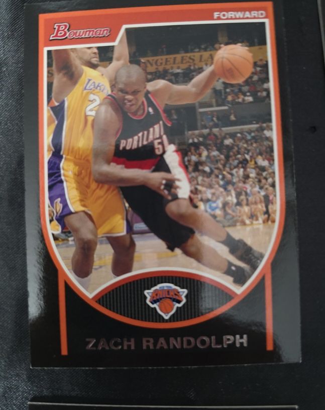 2007-08 Bowman #28 Zach Randolph — front