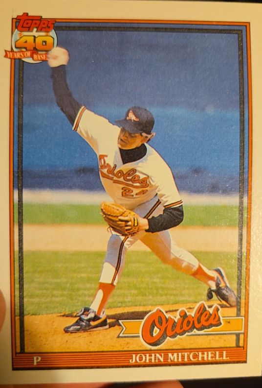 1991 Topps #708 John Mitchell — front
