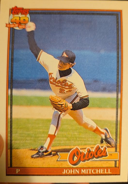 1991 Topps #708 John Mitchell — front