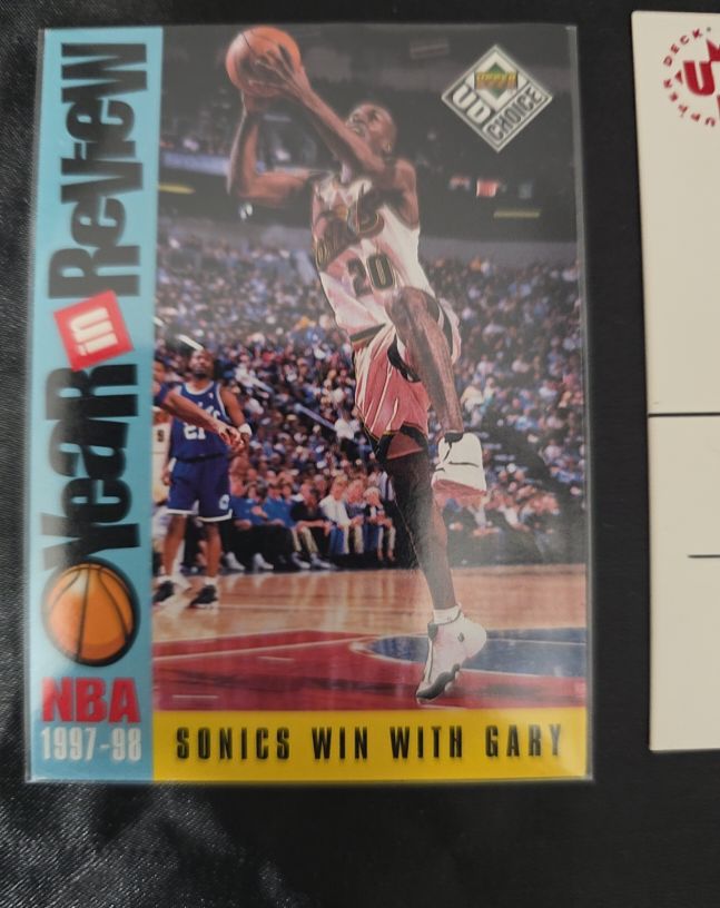 1998-99 Upper Deck UD Choice #188 Gary Payton Year In Review — front