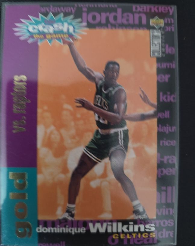 1995-96 Collector's Choice Crash the Game Gold #C18 Dominique Wilkins — front