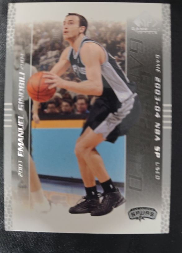 2003-04 Upper Deck SP Game Used #81 Emanuel Ginobili — front