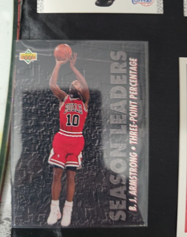 1993-94 Upper Deck #169 B. J. Armstrong Season Leaders Chicago Bulls — front