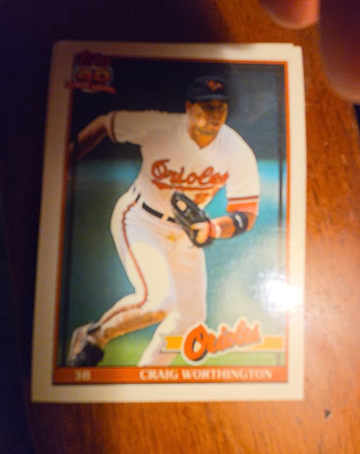 1991 Topps #73 Craig Worthington Baltimore Orioles — front