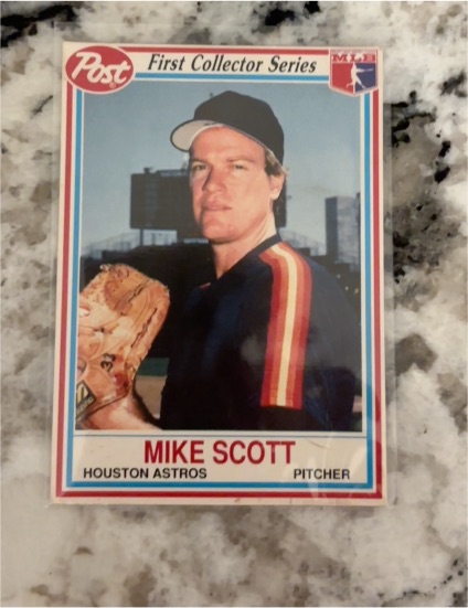 1990 Post First Collector Series #20 Mike Scott — front