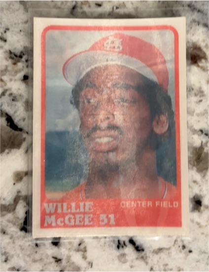 1988 Sportflics #91 Willie McGee — front