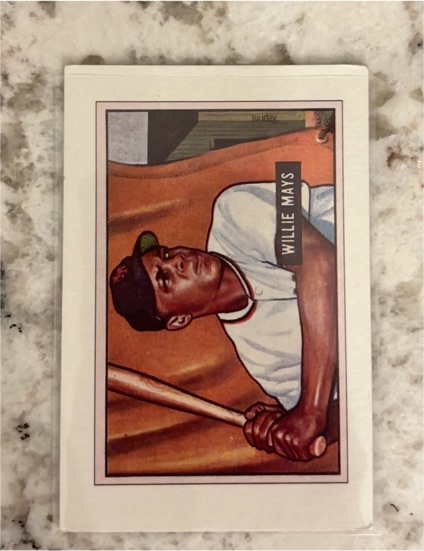 1989 Bowman #305 1951 Willie Mays Reprint — front
