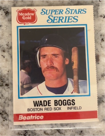 1986 Meadow Gold Super Stars #9 Wade Boggs — front