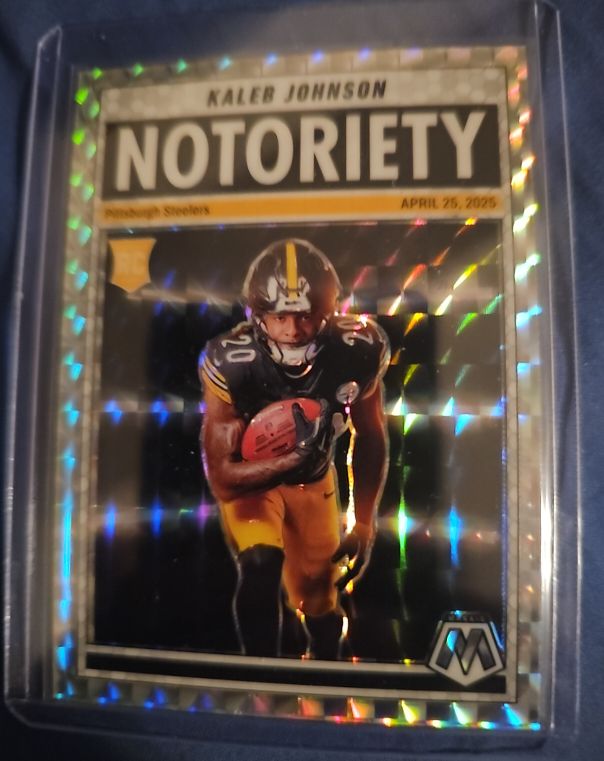 2025 Panini Mosaic #22 Kaleb Johnson Notoriety — front