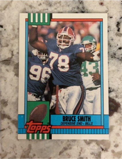 1990 Topps #205 Bruce Smith — front