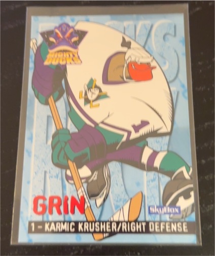 1994 Skybox Mighty Ducks of Anaheim #1 Grin — front