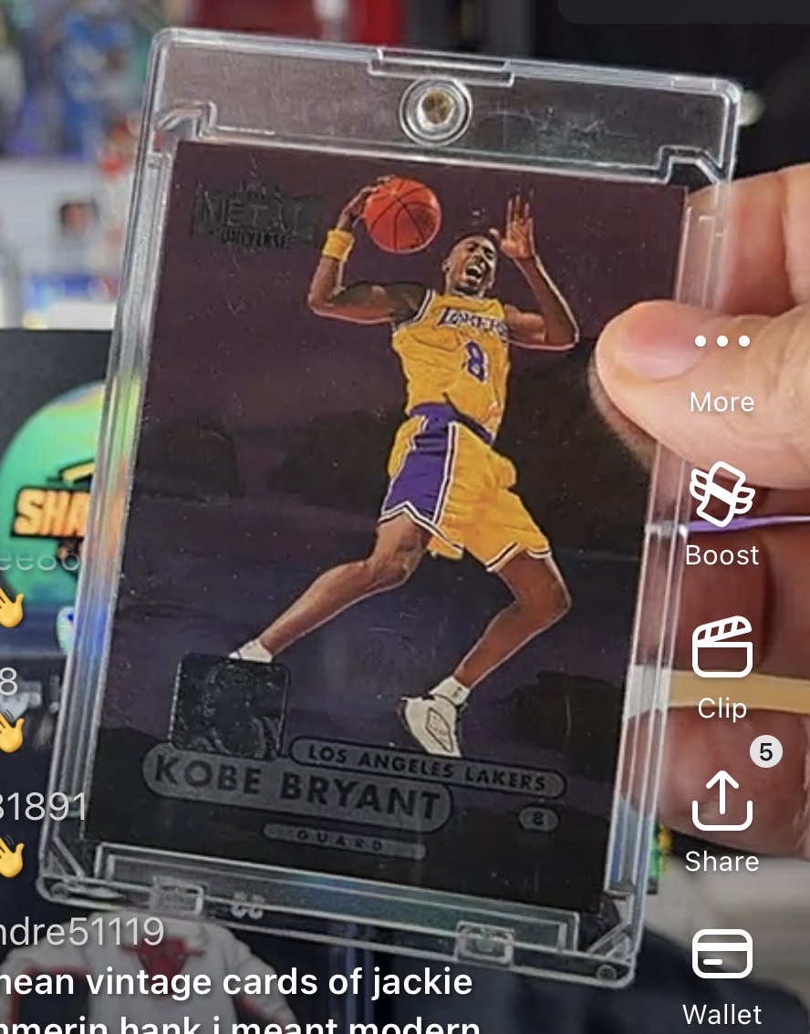 1997 SkyBox Metal Universe #8 Kobe Bryant — front