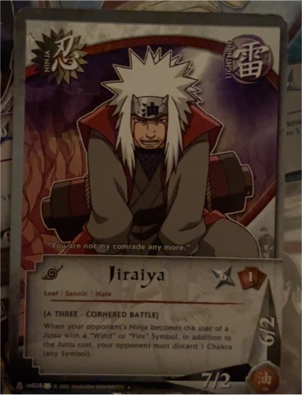 Naruto CCG 2002 US028 Jiraiya — front