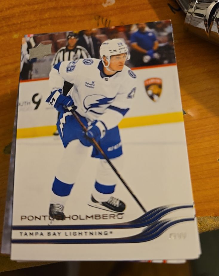 2025-26 Upper Deck Extended #614 Pontus Holmberg Tampa Bay Lightning — front