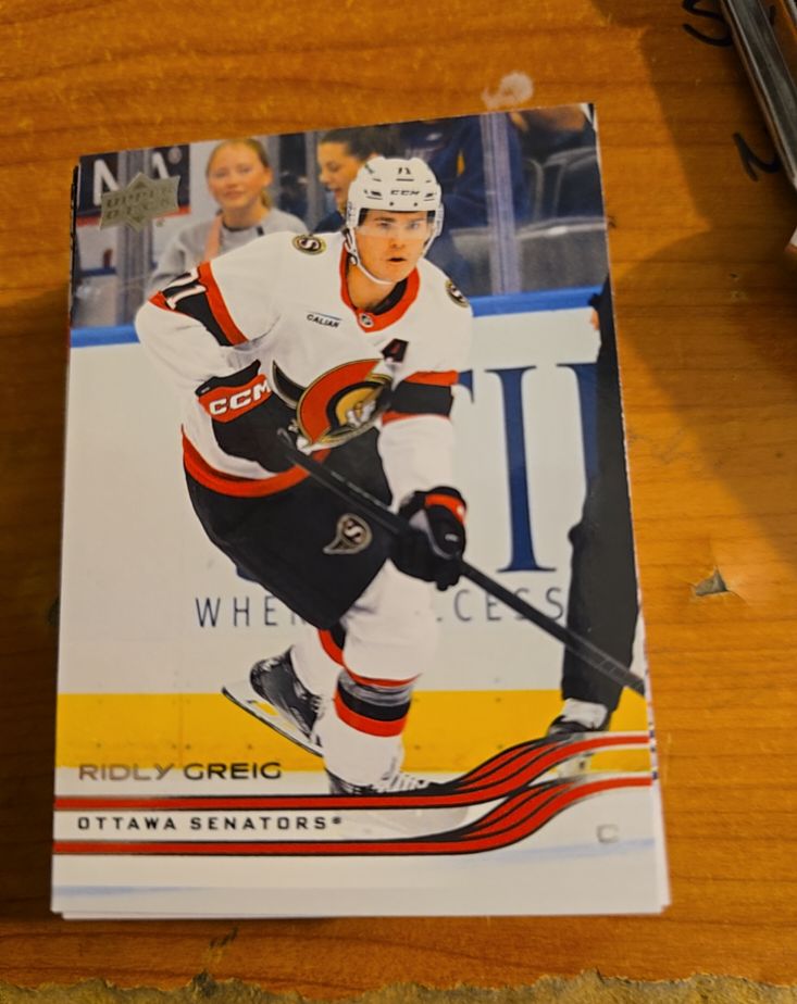 2025-26 Upper Deck Extended Base #589 Ridly Greig — front