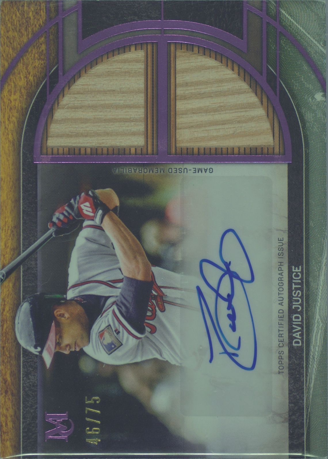 2025 Topps Museum Collection #SPDRA-DJ David Justice — front