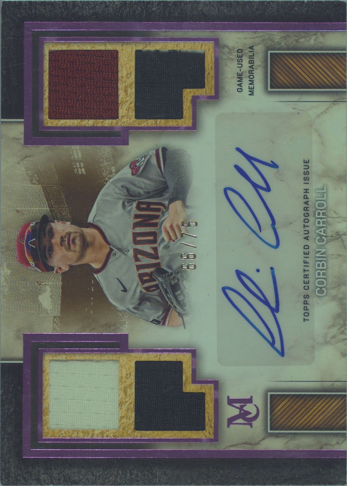 2025 Topps Museum Collection #SPQRA-CC Corbin Carroll — front