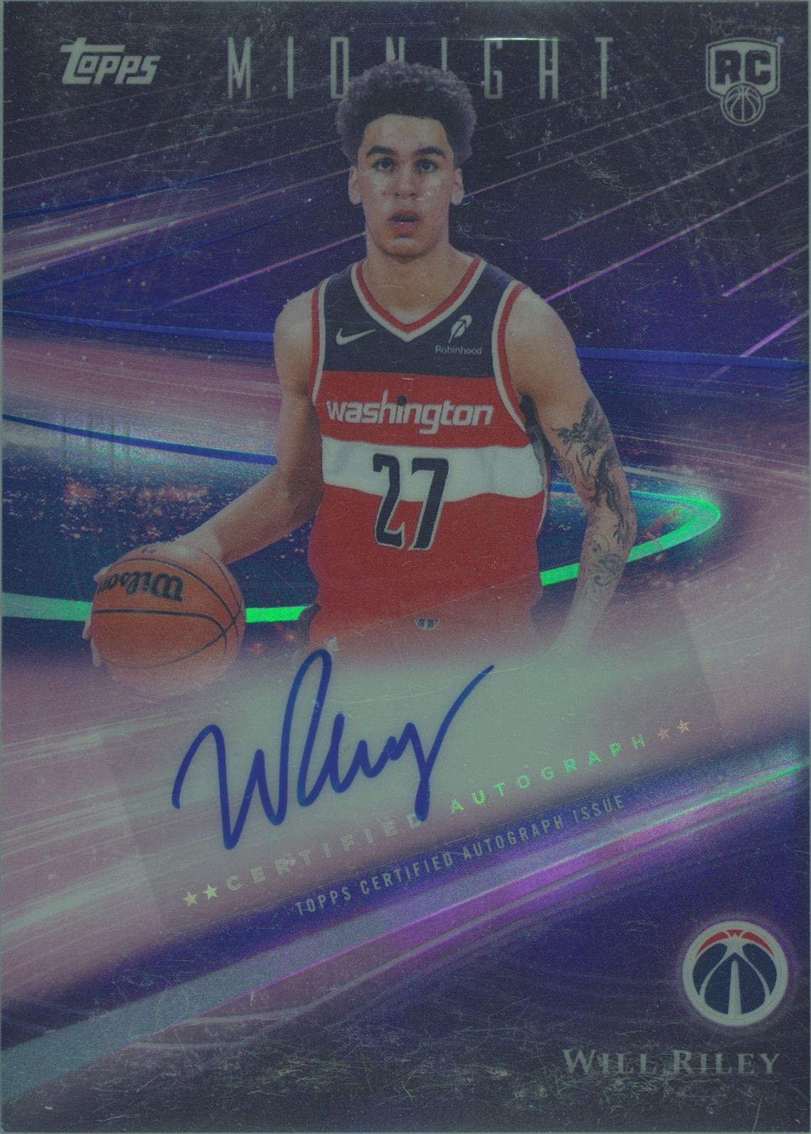 2025-26 Topps Midnight Rookie Horizon #RHS-WR Will Riley — front