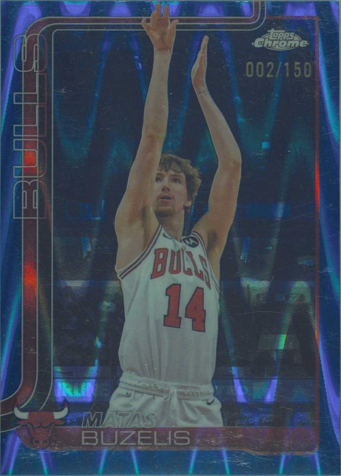 2025-26 Topps Chrome #231 Matas Buzelis Chicago Bulls — front