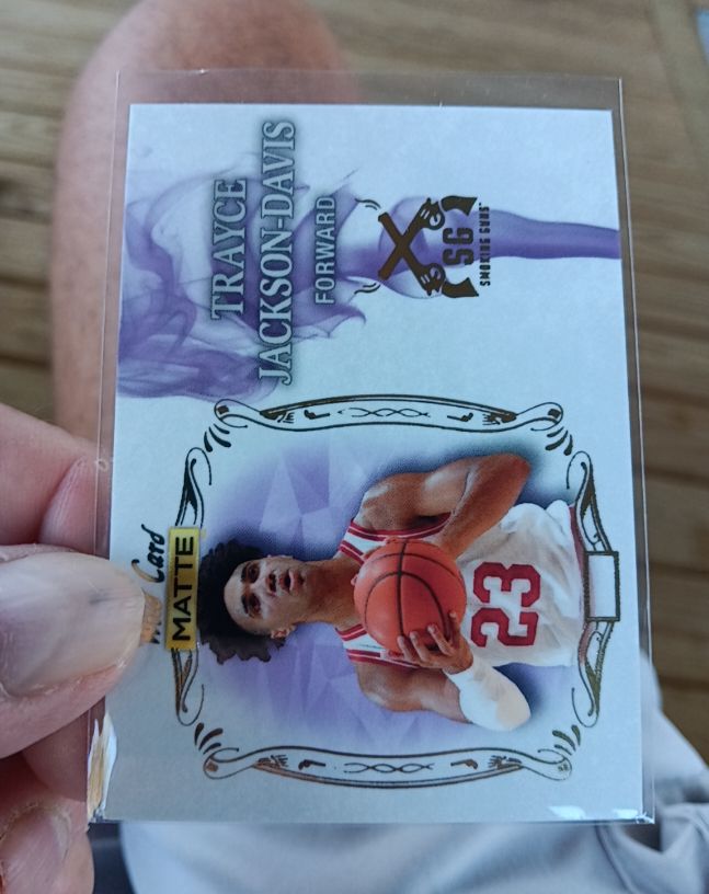 2022 Wild Card Matte #SG-23 Trayce Jackson-Davis — front