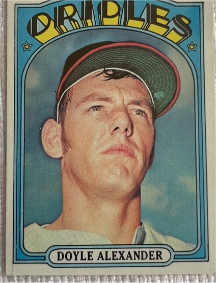 1972 Topps #579 Doyle Alexander — front