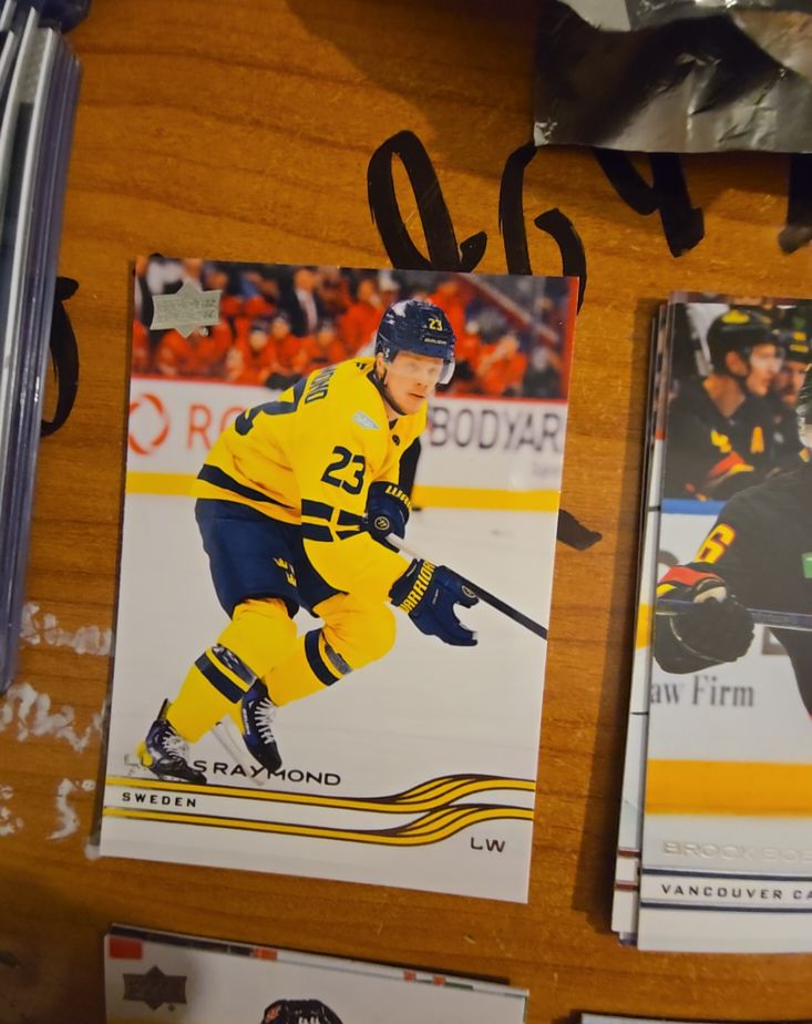 2025-26 Upper Deck Extended Series 4 Nations #675 Lucas Raymond — front