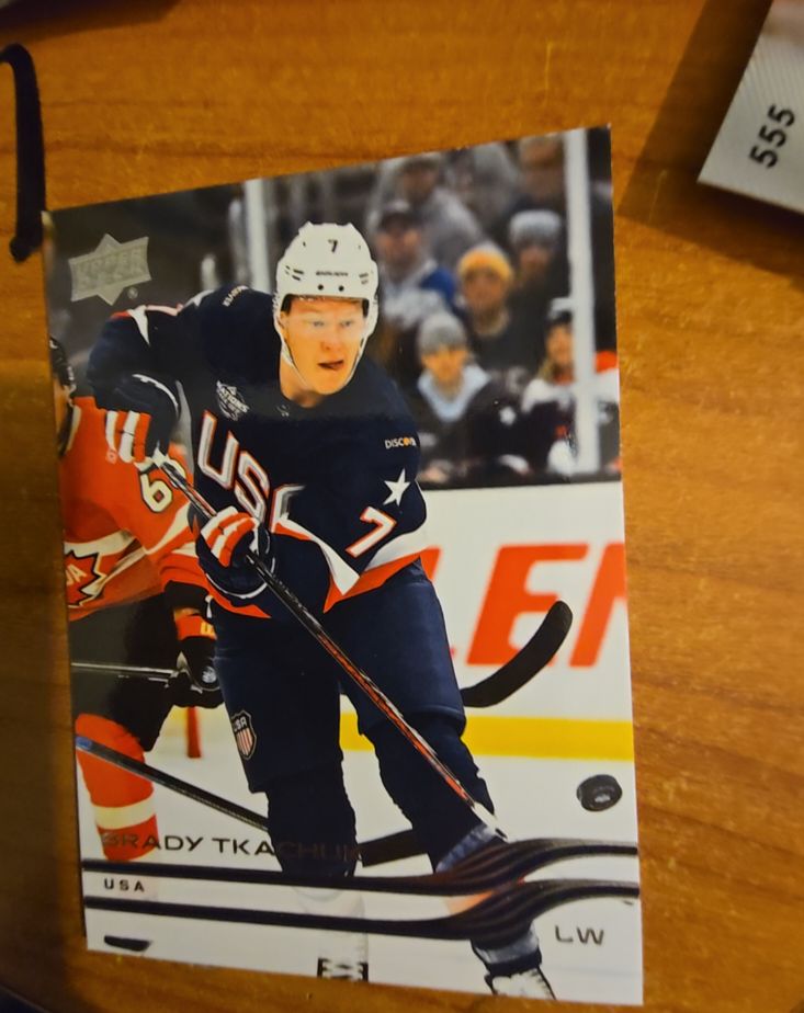 2025-26 Upper Deck #698 Brady Tkachuk USA NHL 4 Nations Face-off — front