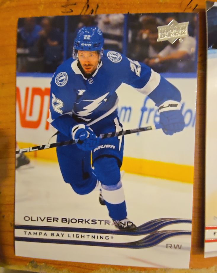 2025-26 Upper Deck #613 Oliver Bjorkstrand — front