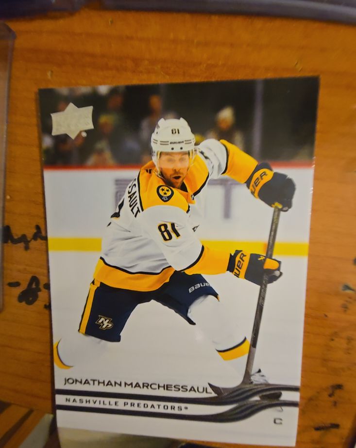 2025-26 Upper Deck Extended #572 Jonathan Marchessault Nashville Predators — front