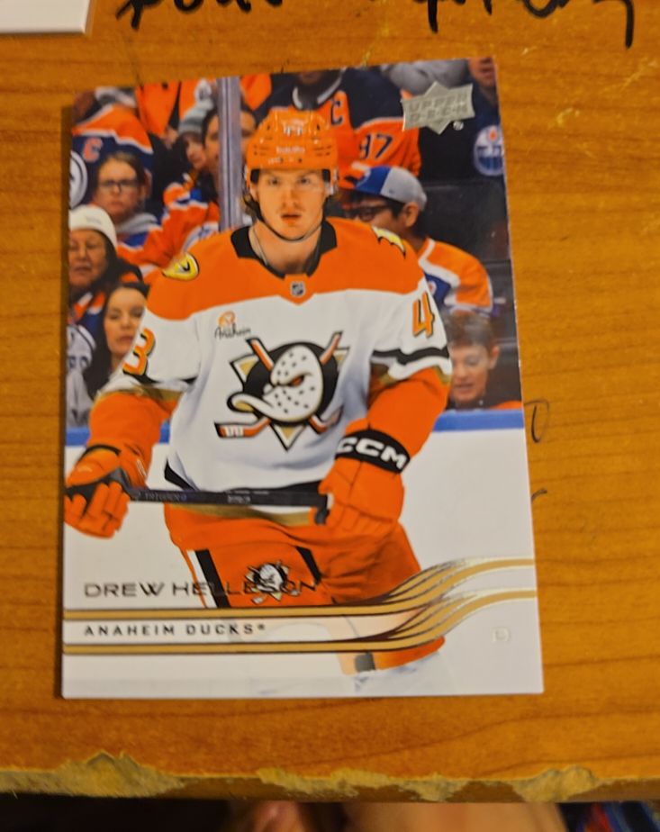 2025-26 Upper Deck Extended #504 Drew Helleson Anaheim Ducks — front