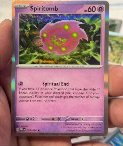 2009 Pokémon Rising Rivals #035 Spiritomb — front