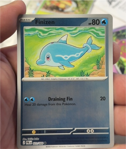 2026 Pokémon ME05 Pitch Black #021 Finizen — front