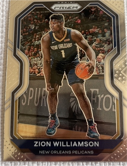 2020-21 Panini Prizm #185 Zion Williamson — front