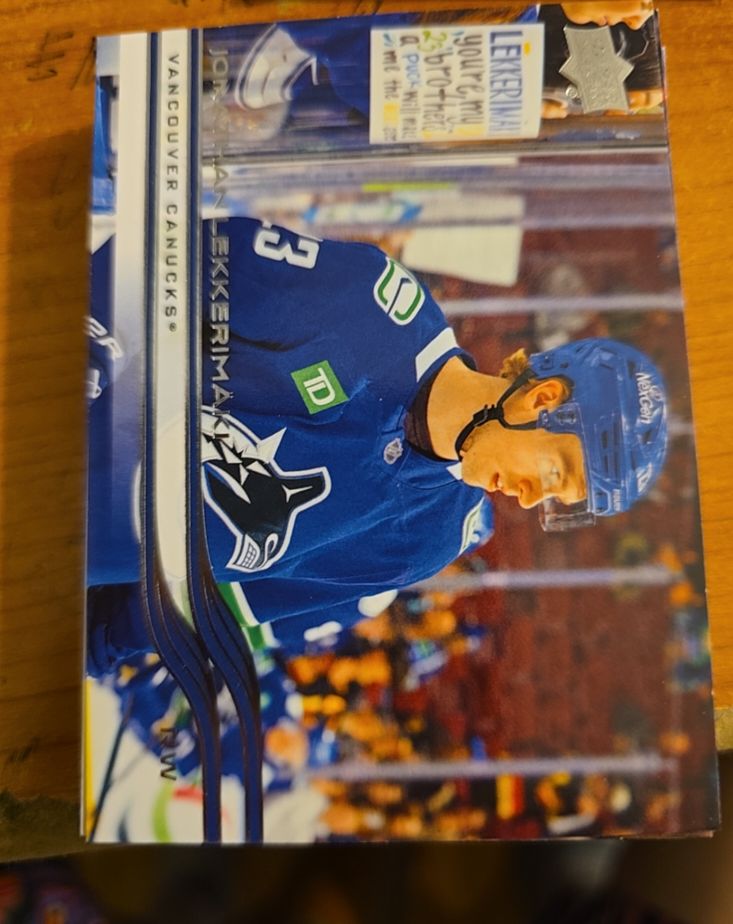 2025-26 Upper Deck #630 Jonathan Lekkerimaki — front
