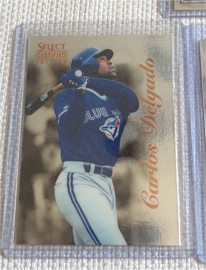 1996 Select Certified #77 Carlos Delgado — front