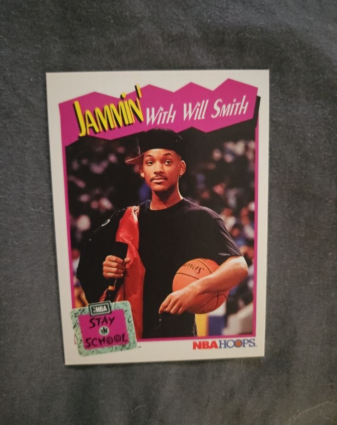 1991 NBA Hoops #325 Jammin' with Will Smith — front