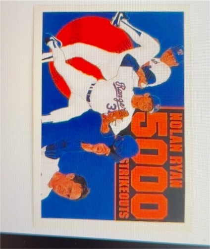 1990 Upper Deck #34 Nolan Ryan 5000 Strikeouts — front