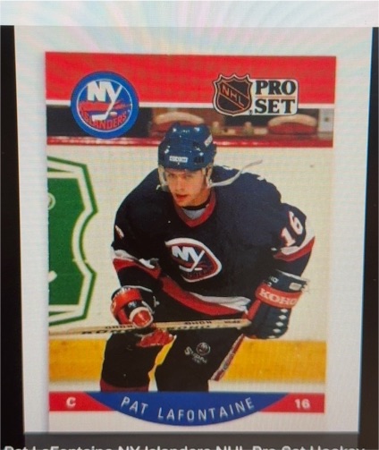 1990-91 Pro Set #186 Pat LaFontaine New York Islanders — front