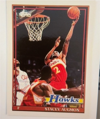 1992-93 Topps Archives #142 Stacey Augmon Atlanta Hawks — front